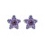 occidental style zircon earrings Five-pointed star samll Pearl temperament all-Purpose ear stud Earring