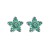 occidental style zircon earrings Five-pointed star samll Pearl temperament all-Purpose ear stud Earring