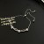rhombus bracelet womanins samll high blue Beads sweet woman zircon