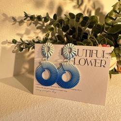 occidental style handmade gradual change color exaggerating earrings  fashion ..