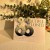 occidental style handmade gradual change color exaggerating earrings  fashion geometry Round Earring woman