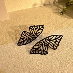 spring hollow butterfly ear stud  handmade brief pure color fashion earrings E..