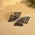 spring hollow butterfly ear stud  handmade brief pure color fashion earrings Earring woman
