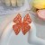 spring hollow butterfly ear stud  handmade brief pure color fashion earrings Earring woman
