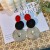 occidental styleikok same style fashion trend geometry Round earrings  handmade brief Earring