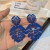  summer day wind hollow leaves earrings fashion creative all-Purpose personality Earring
