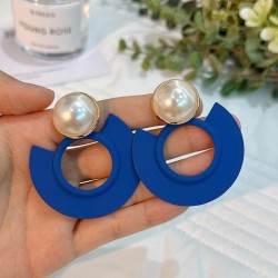 occidental style creative geometry Round exaggerating earrings  fashion brief ..