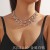 occidental style fashion multilayer chain super brilliant Rhinestone chain Collar clavic
