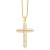 occidental style retro cross necklace personality fashion embed color zircon cross pendantnkn