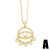  occidental style heart-shaped eyes necklace woman fashion brief eyes necklacenkn