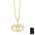  occidental style heart-shaped eyes necklace woman fashion brief eyes necklacenkn