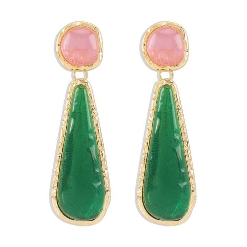 occidental style retro geometry samll resin earrings  personality elegant fashion palace wind banquet earring 