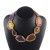 occidental style trend  personality fashion exaggerating geometry resin color earrings necklace