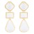 occidental style trend  personality fashion exaggerating geometry resin color earrings necklace