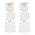 occidental style trend  personality fashion exaggerating geometry resin color earrings necklace