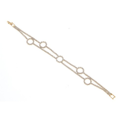  brief bracelet  Rhinestone Round watchband bracelet brilliant claw chain fashion