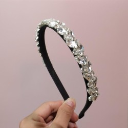 Koreains wind square diamond Headband temperament Headband exaggerating fashio..