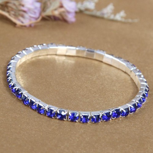  fashion concise row diamond woman elasticity personality bracelet