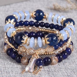 fashion concise multilayer tassel temperament woman bracelet