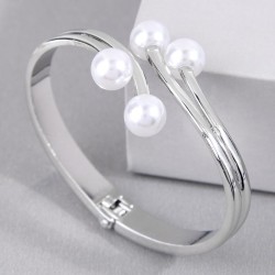 fashion concise high quality Pearl temperament woman bangle