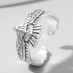 fashion retro eagle personality opening ring