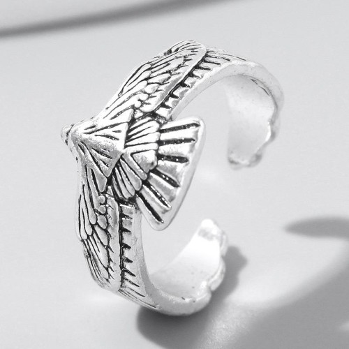 fashion retro eagle personality opening ring