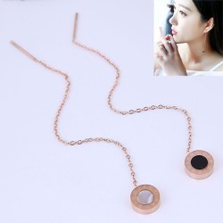 fashion sweetOL titanium steel digit personality woman earring
