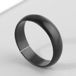 fashion black surface opening personality opening woman ring