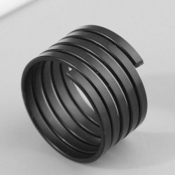 fashion black personality opening ring