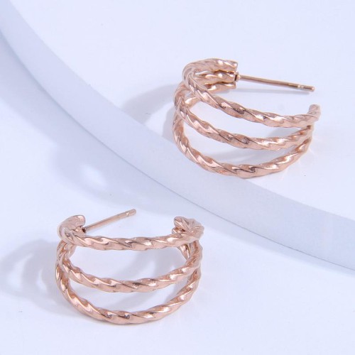fashion sweetOL high quality brief titanium steel personality ear stud