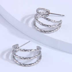 fashion sweetOL high quality brief titanium steel personality ear stud