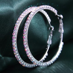 AB colorful diamond  fashion concise flash diamond temperament woman circle