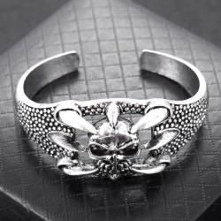 fashion retro concise skull temperament opening man bangle