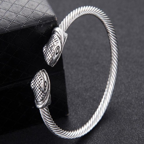 fashion retro concise snake opening man bangle