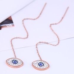 fashion sweetOL titanium steel eyes personality woman earring