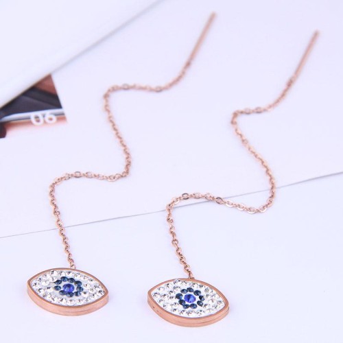 fashion sweetOL titanium steel eyes personality woman earring