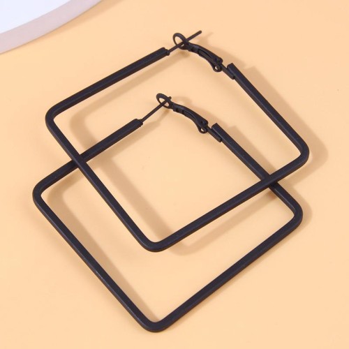 fashion concise square Modeling temperament woman buckle circle