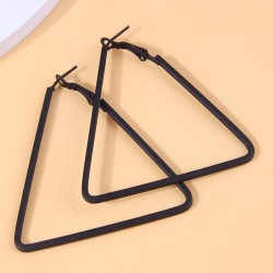 fashion concise triangle Modeling temperament woman buckle circle