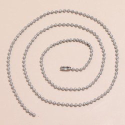 fashion concise stainless steel0.2cm beads man necklace
