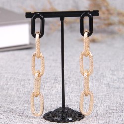 fashion Metal concise chain temperament woman earring