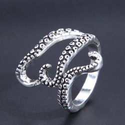 fashion retro concise personality opening man ring