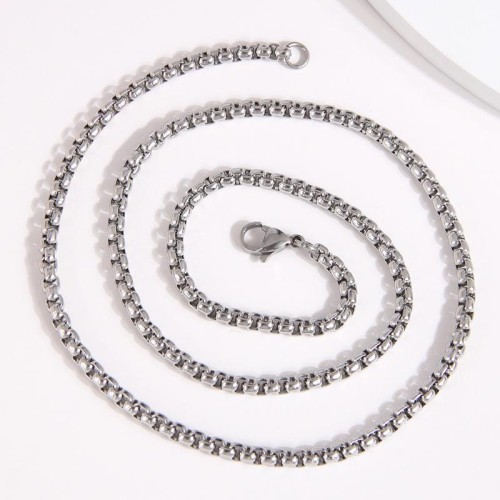 0.3*50cm fashion concise stainless steel man necklace
