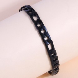 fashion concise stainless steel black Metal chain temperament man bracelet