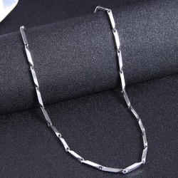 fashion stainless steel concise four man temperament necklace