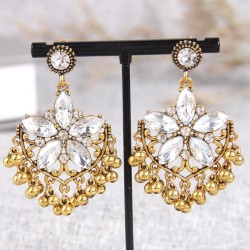 fashion retro flash diamond temperament woman earring
