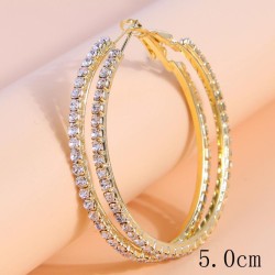  fashion concise flash diamond temperament woman circle