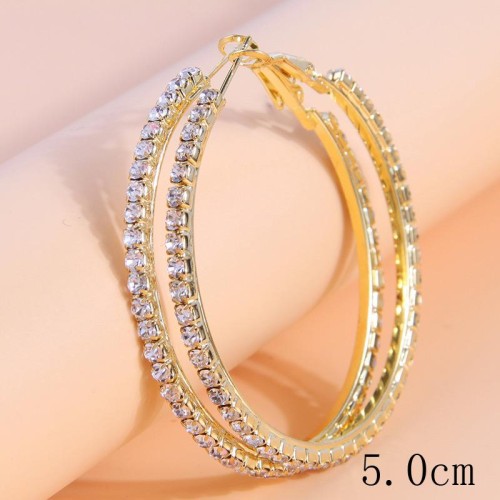  fashion concise flash diamond temperament woman circle