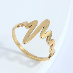fashion concise stainless steel personality woman ring