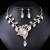  head occidental style exaggerating retro necklace set woman luxurious crystal banquet clavicle chain