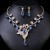  head occidental style exaggerating retro necklace set woman luxurious crystal banquet clavicle chain
